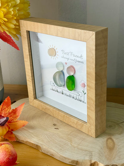 Pebble Frame - Best friends always & forever