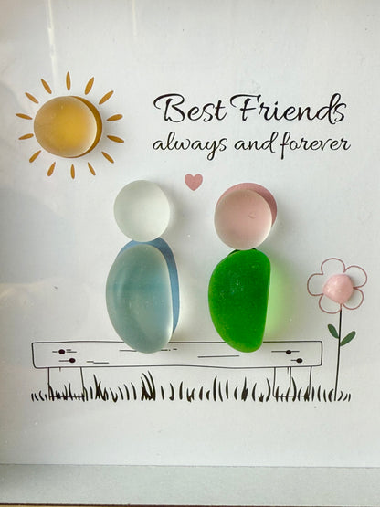 Pebble Frame - Best friends always & forever