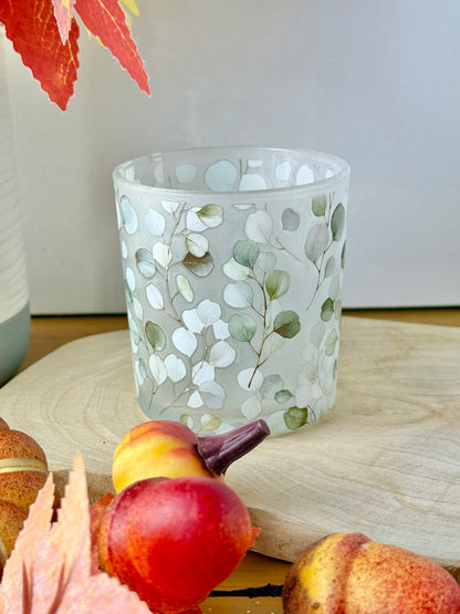 Eucalyptus Glass Tea-light holder
