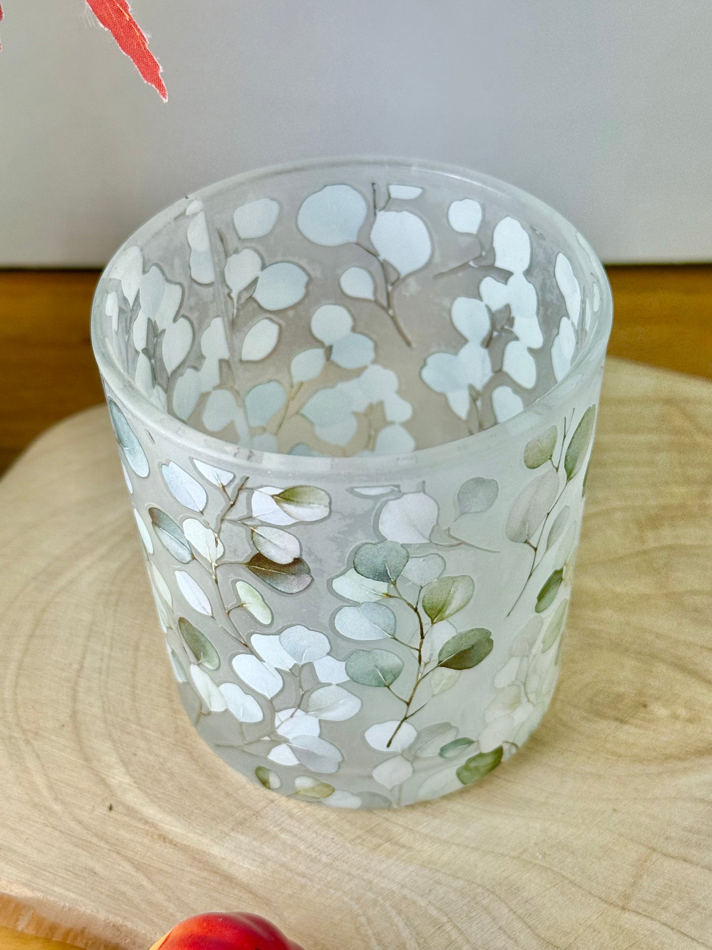 Eucalyptus Glass Tea-light holder