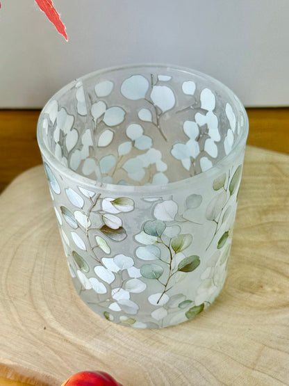 Eucalyptus Glass Tea-light holder