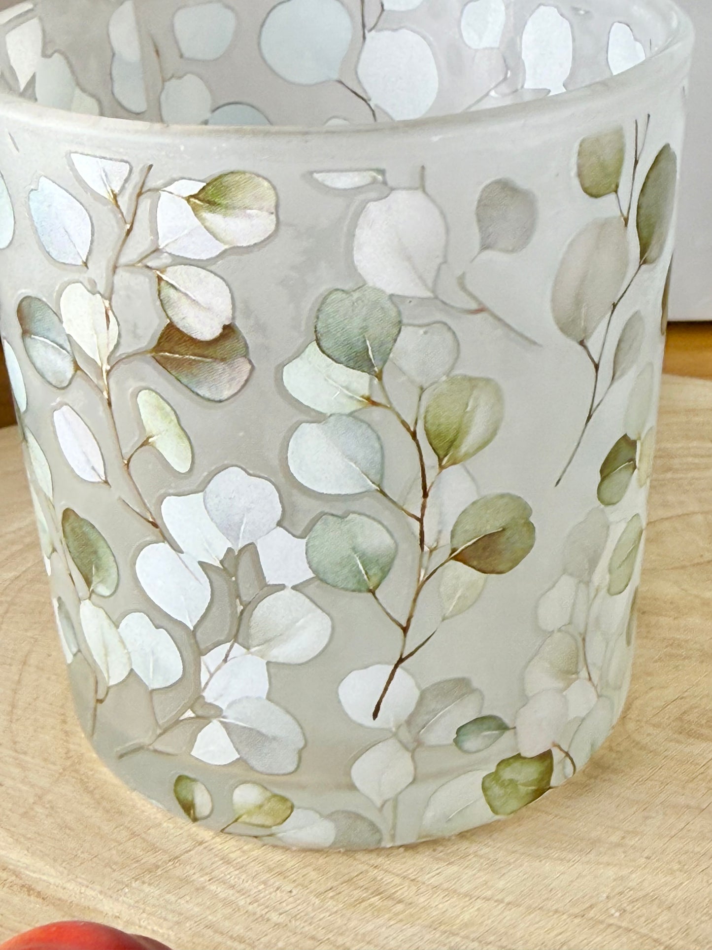 Eucalyptus Glass Tea-light holder