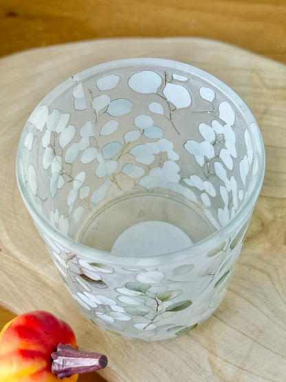 Eucalyptus Glass Tea-light holder