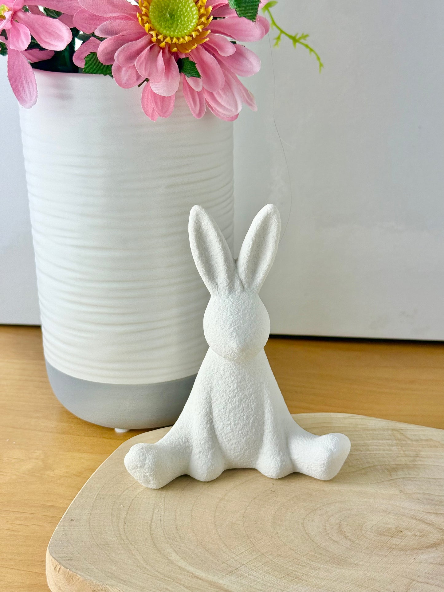 White Sitting Bunny
