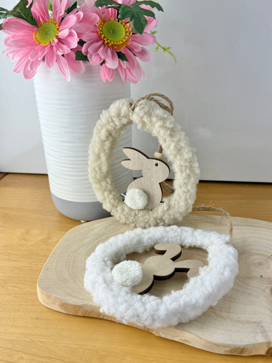 Sherpa Hanging Bunny Eggs - pair