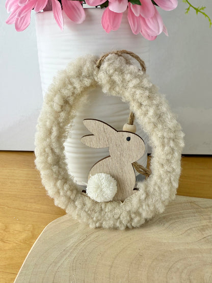 Sherpa Hanging Bunny Eggs - pair