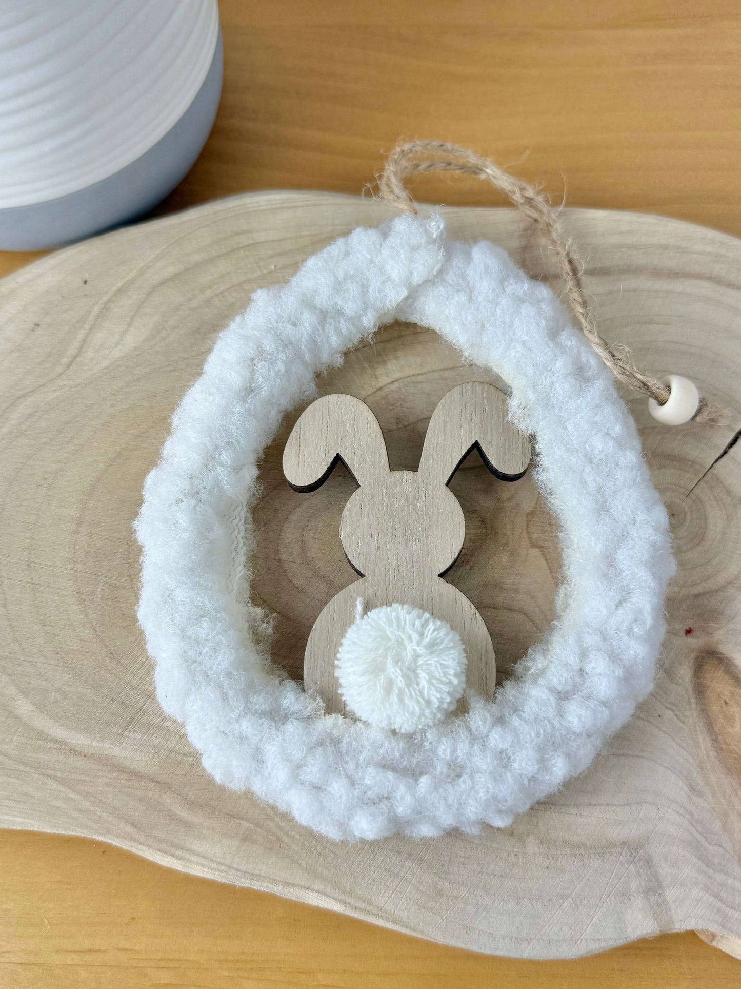 Sherpa Hanging Bunny Eggs - pair
