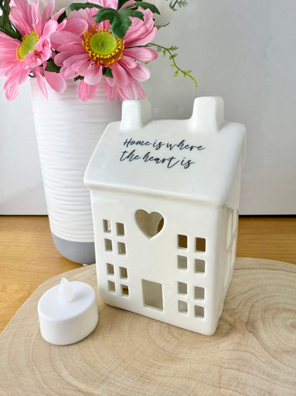 White ceramic T-light holder