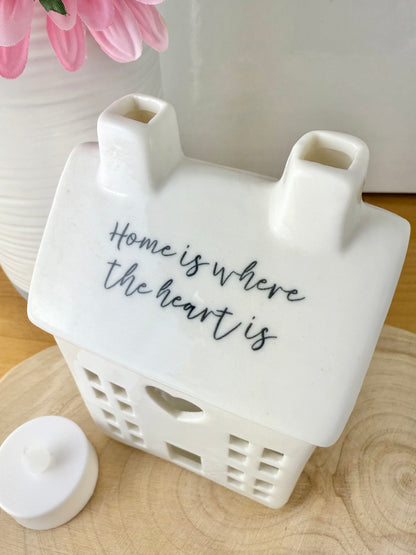 White ceramic T-light holder