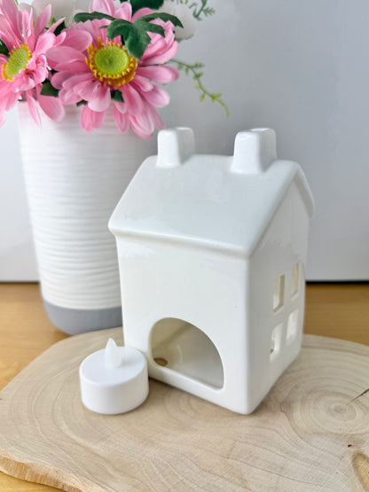 White ceramic T-light holder