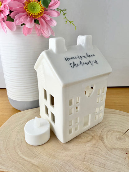 White ceramic T-light holder