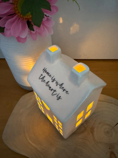 White ceramic T-light holder