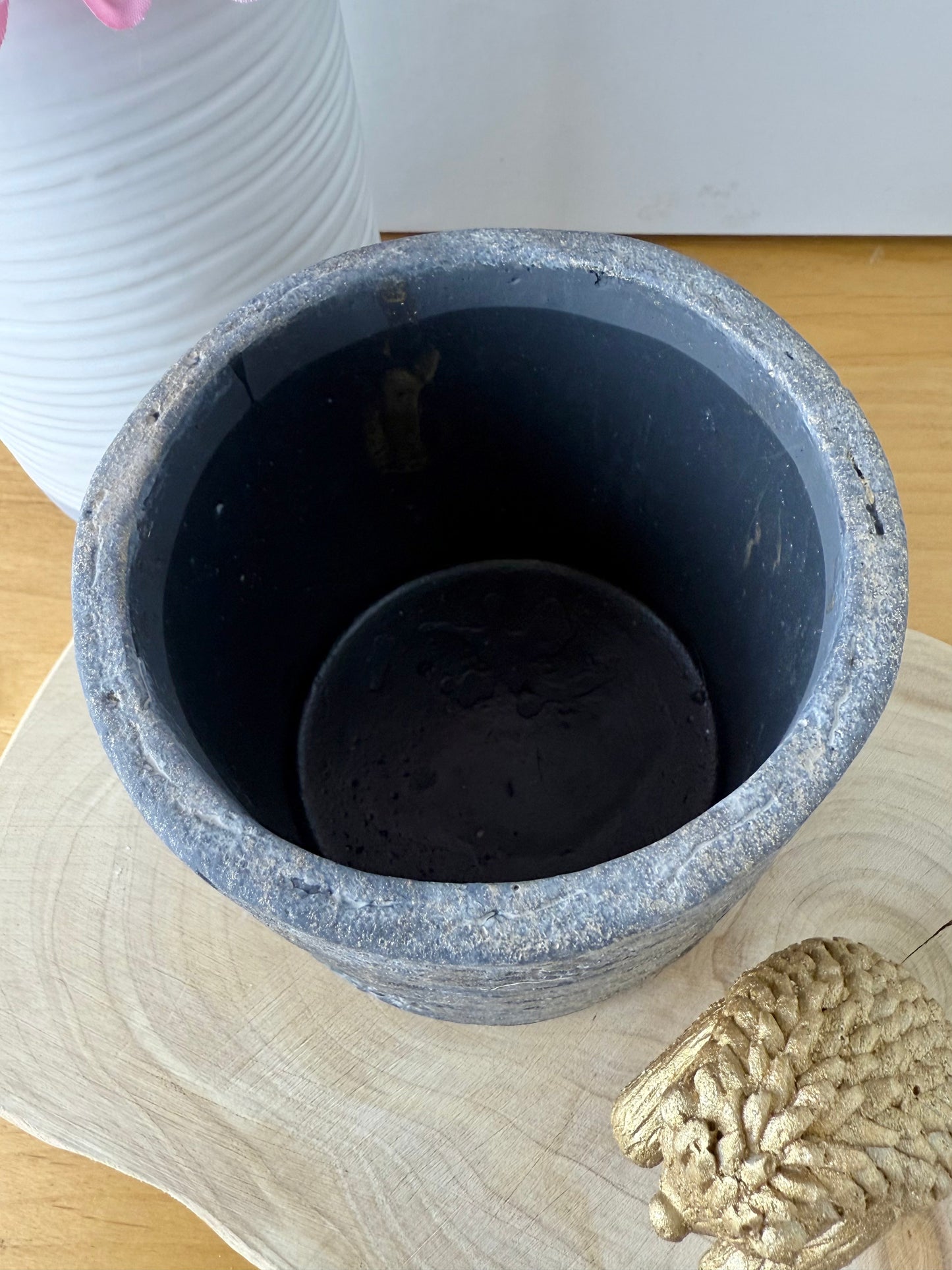 Plant Pot with Hedgehog pot hanger