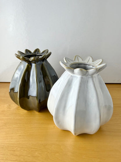 Green Poppy Bud Vase - 2 sizes