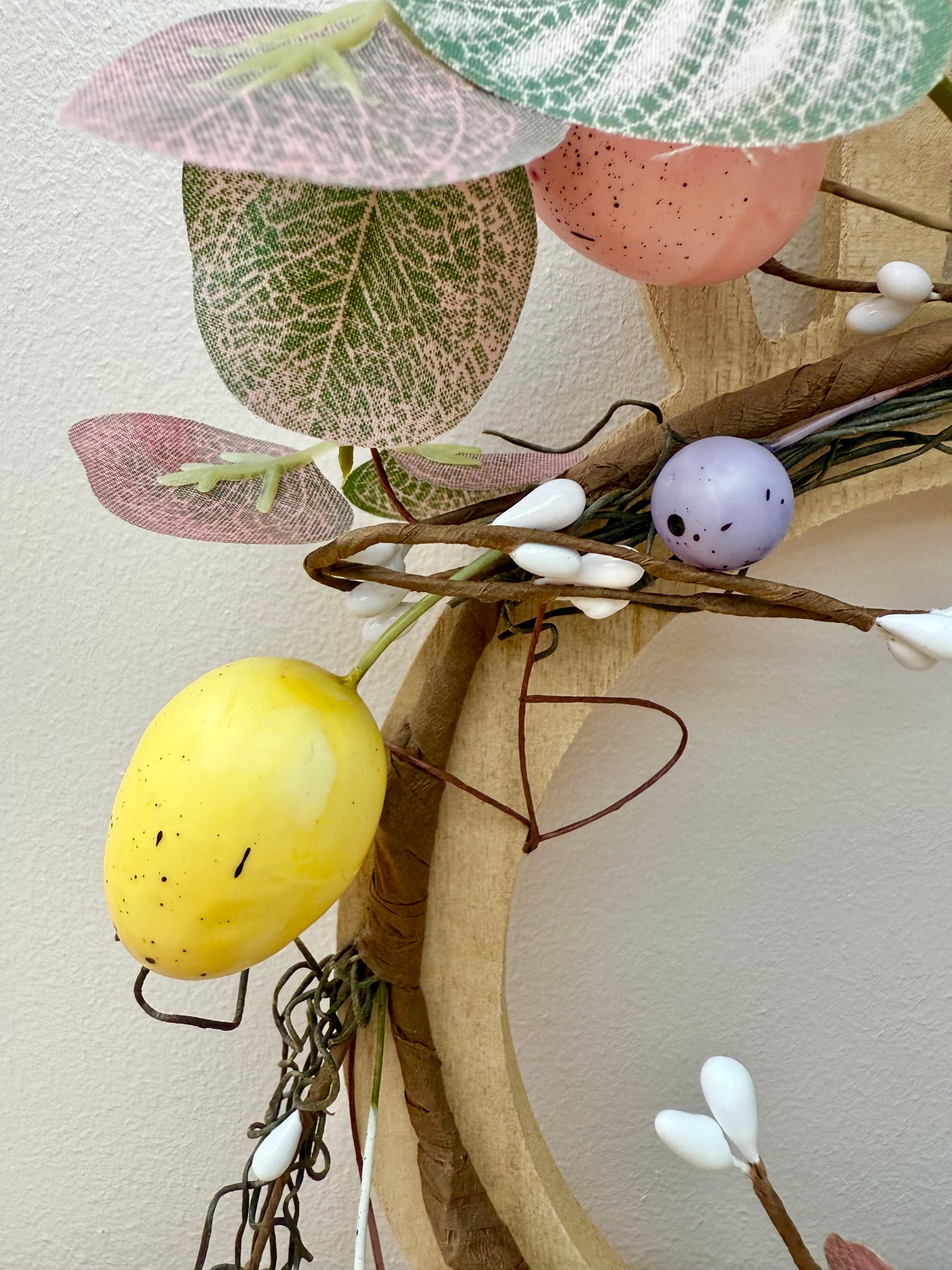 Pastel Egg Easter Rabbit Wreath