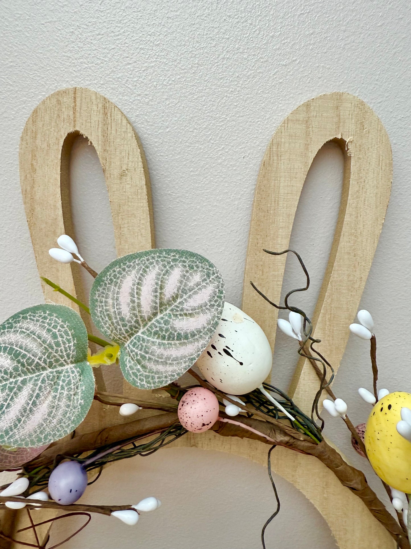 Pastel Egg Easter Rabbit Wreath