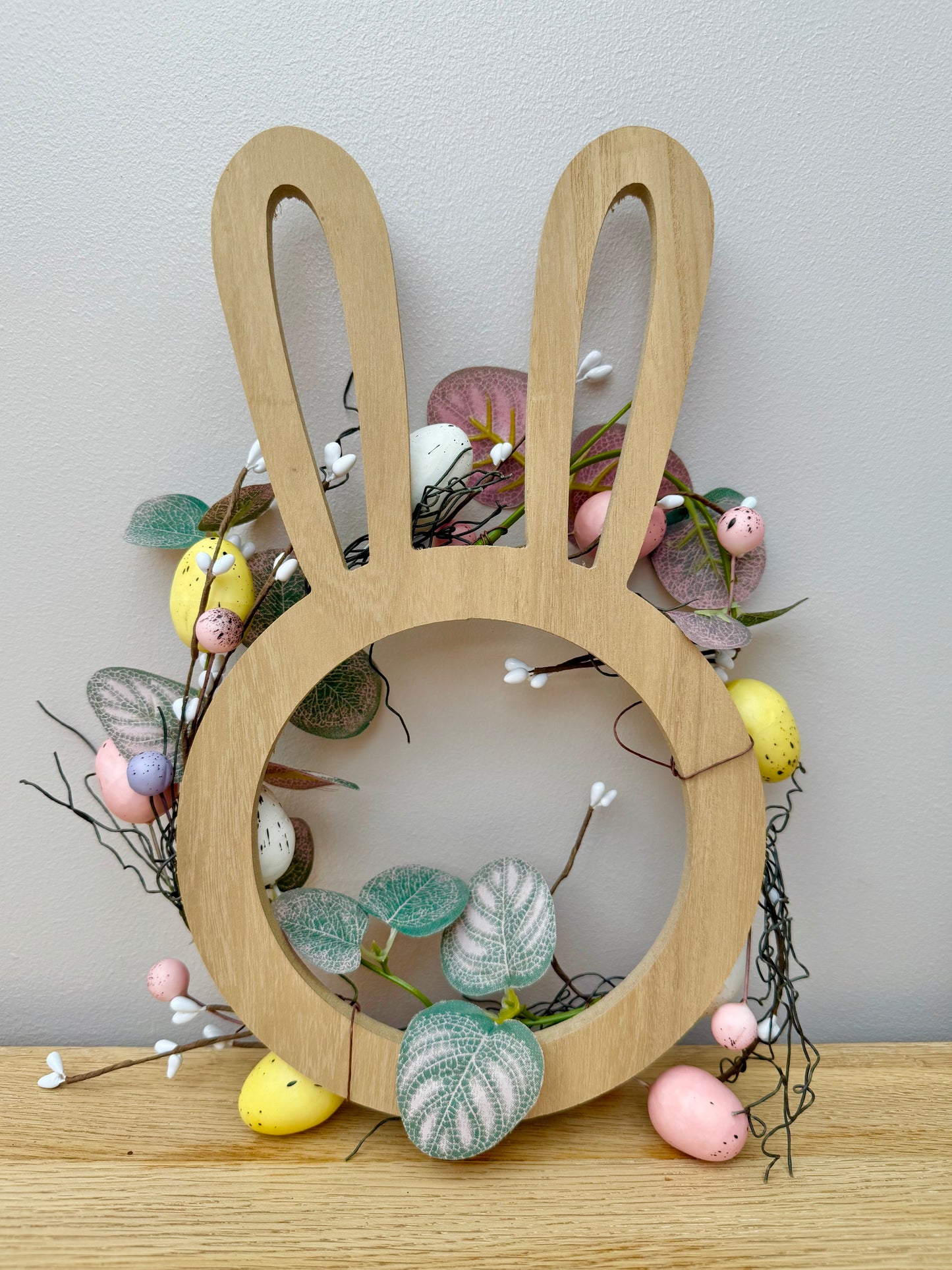 Pastel Egg Easter Rabbit Wreath