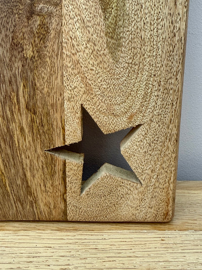 Wooden Chopping Board with Star Cut out