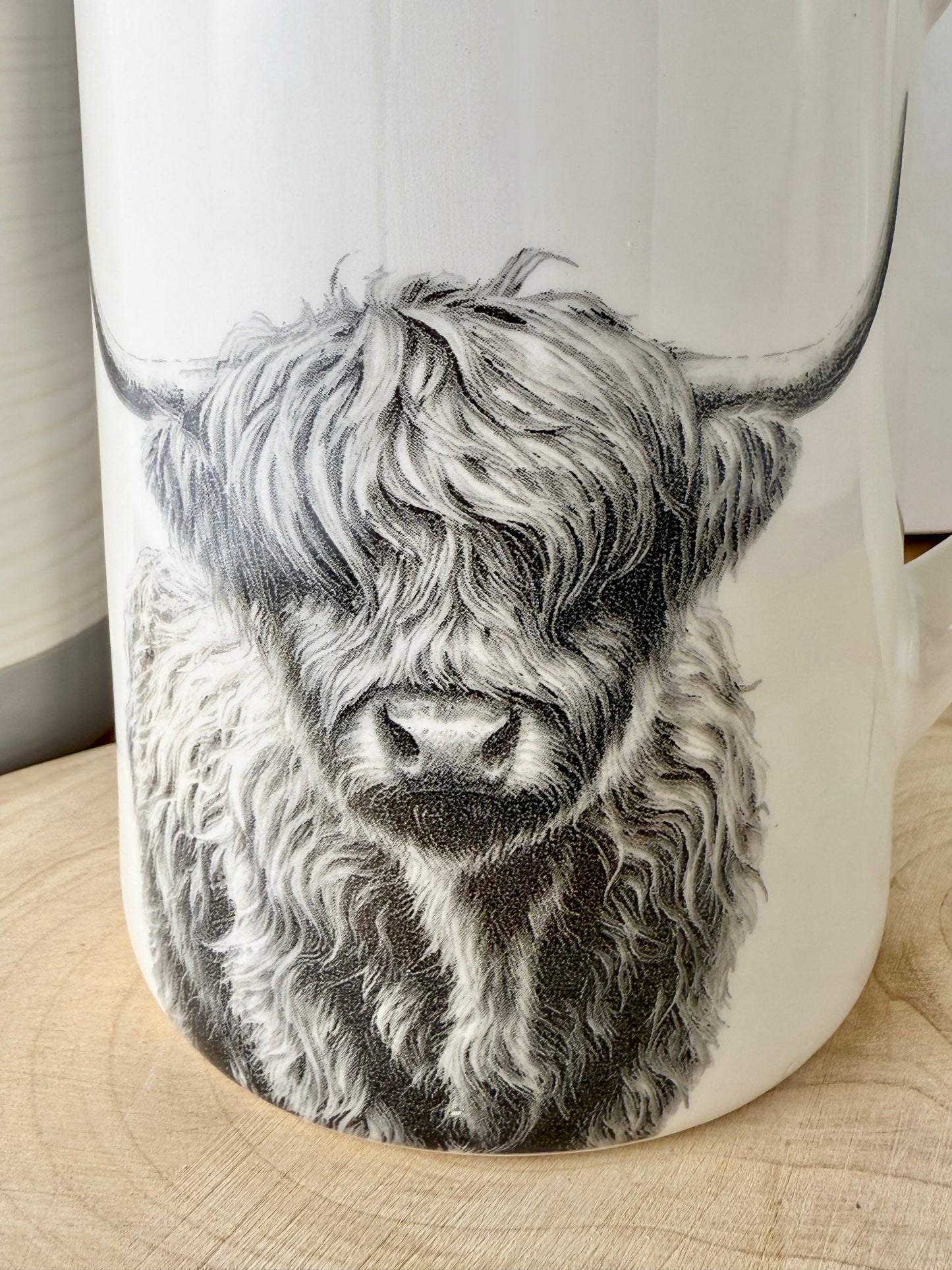 Highland Cow Flower Vase