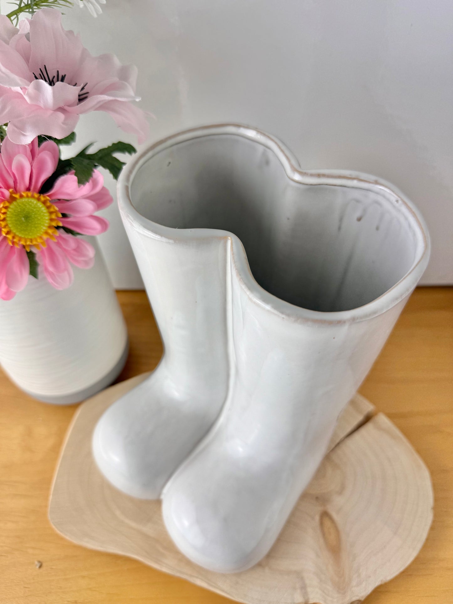 Porcelain Boot Plant Pot