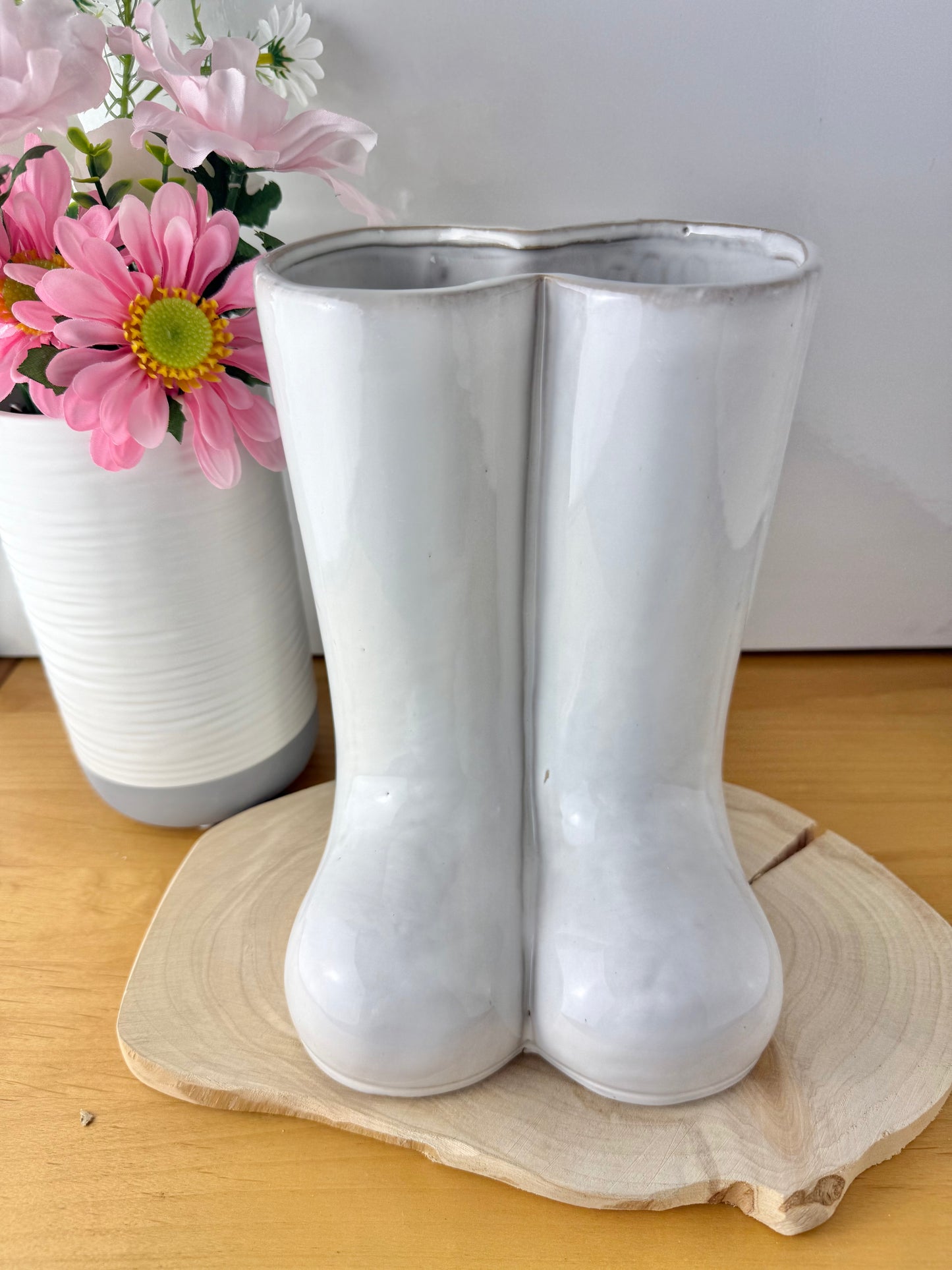 Porcelain Boot Plant Pot