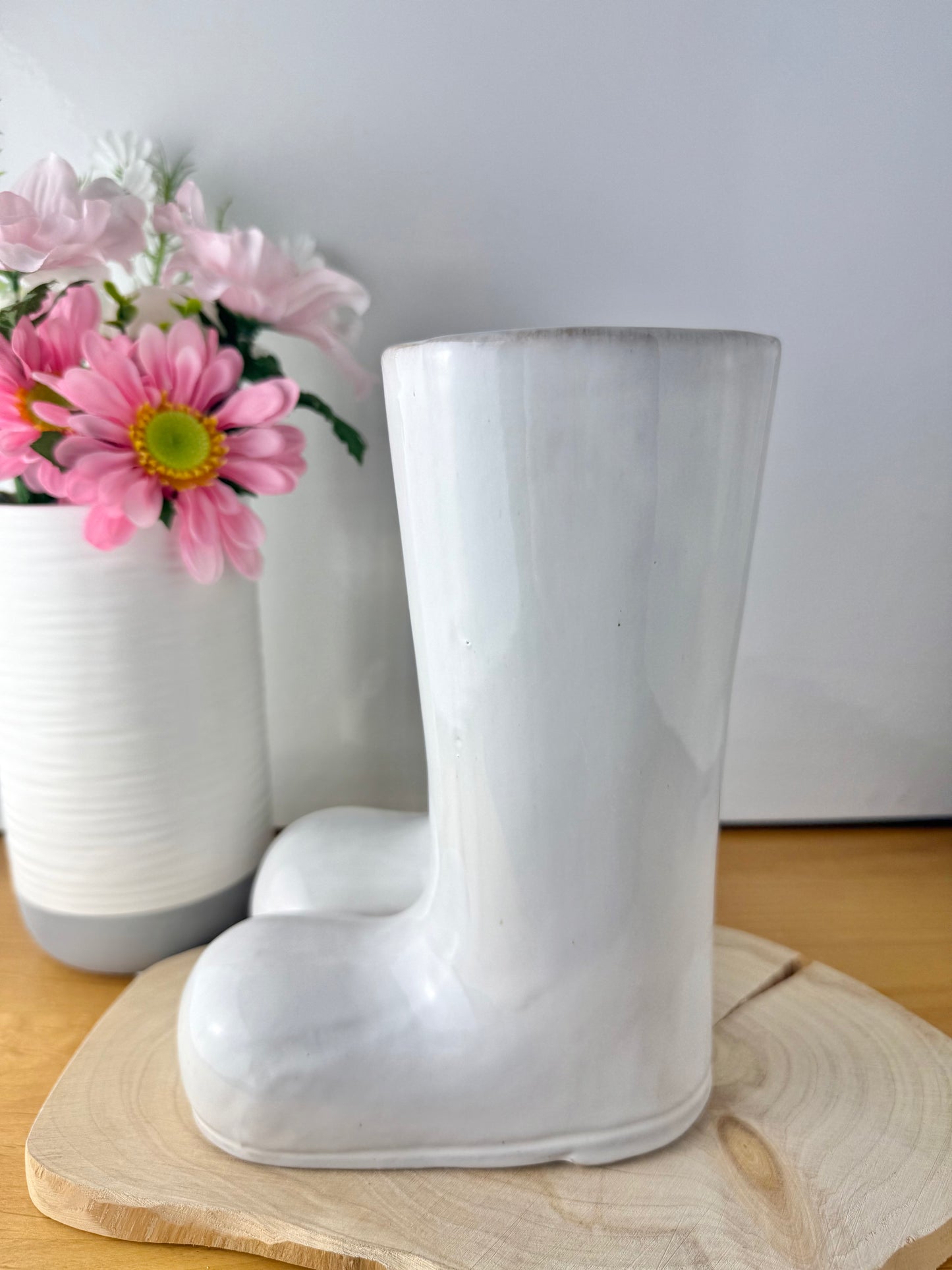 Porcelain Boot Plant Pot