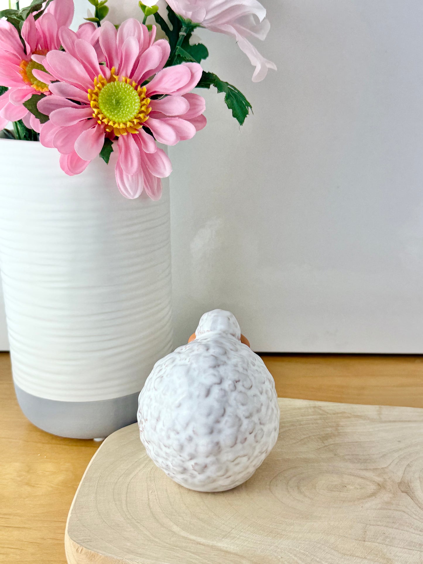 Wooly White Sheep with flower - 2 sizes