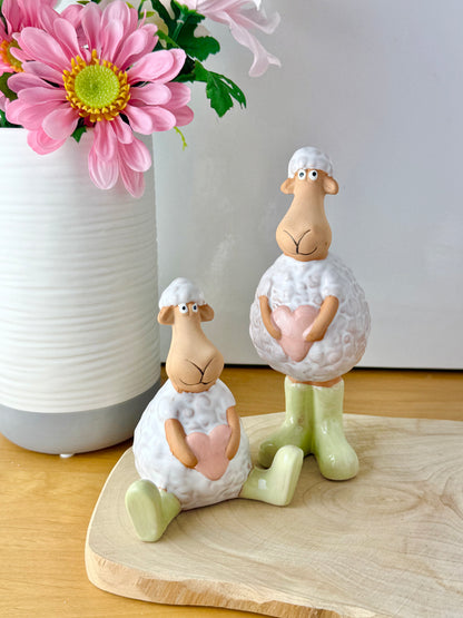 Wooly Sheep in Green Wellies