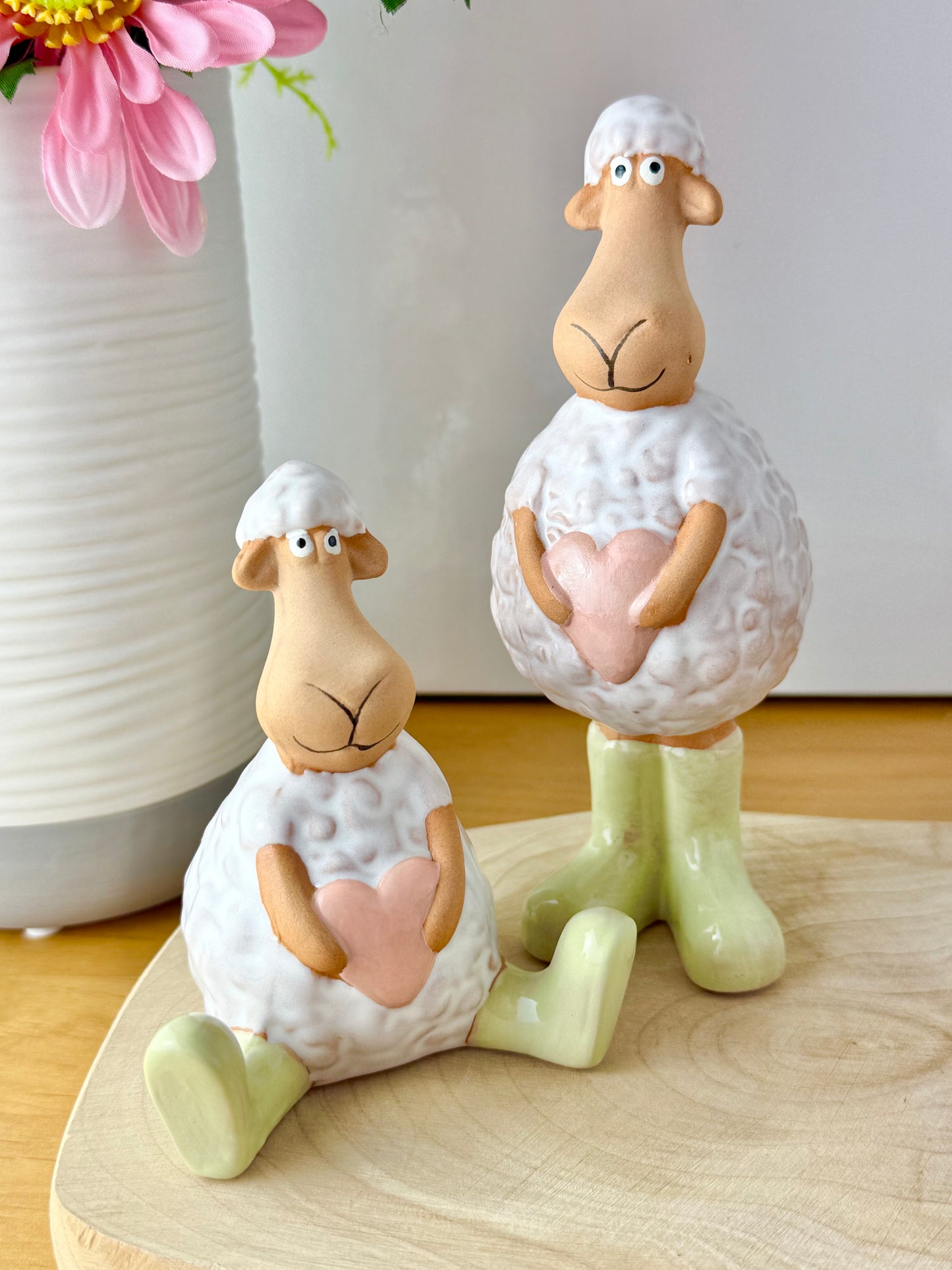 Wooly Sheep in Green Wellies