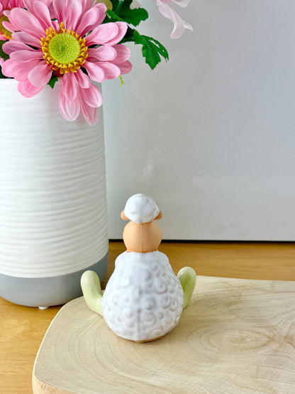 Wooly Sheep in Green Wellies