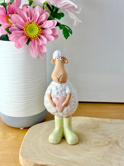 Wooly Sheep in Green Wellies