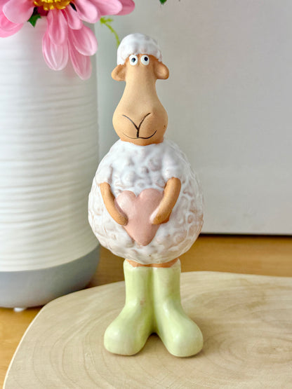 Wooly Sheep in Green Wellies