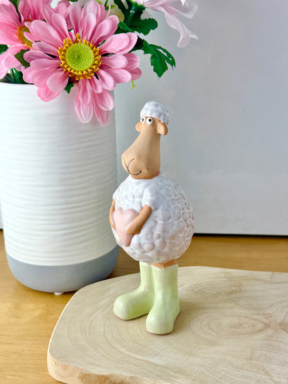 Wooly Sheep in Green Wellies