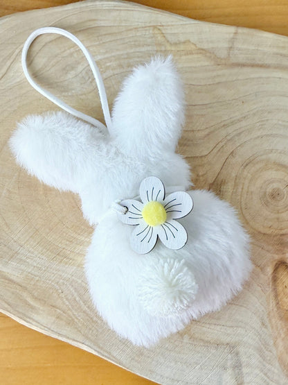 Fluffy pastel hanging Rabbits - set of 3