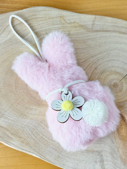 Fluffy pastel hanging Rabbits - set of 3