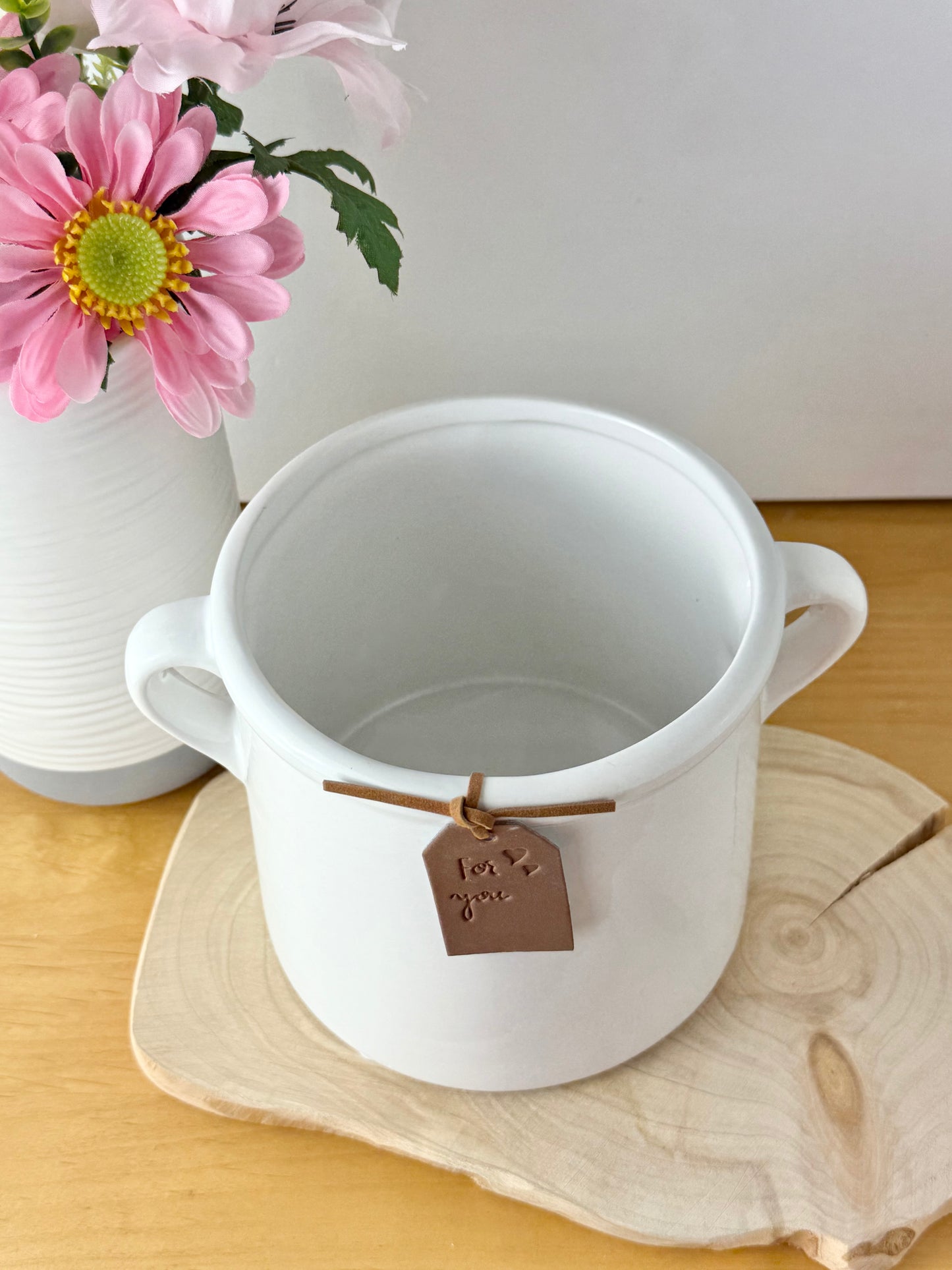 White Ceramic For You Pot - 2 sizes