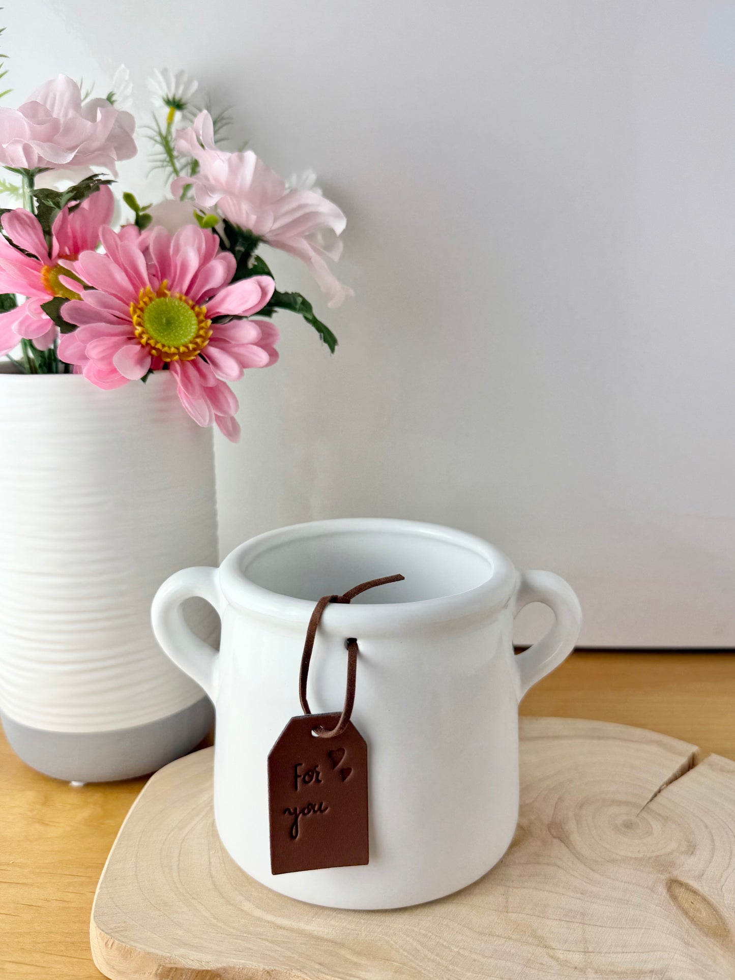 White Ceramic For You Pot - 2 sizes