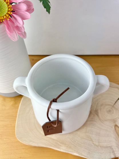 White Ceramic For You Pot - 2 sizes