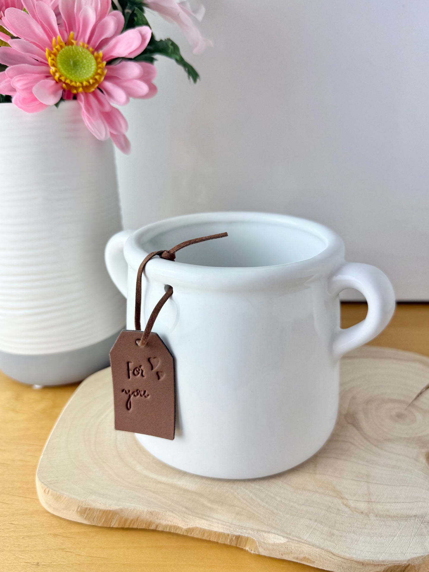 White Ceramic For You Pot - 2 sizes