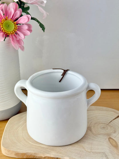 White Ceramic For You Pot - 2 sizes