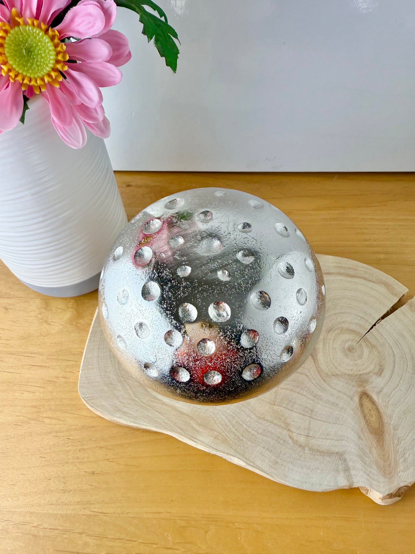 Metal & Mango Wood Mushrooms - 2 sizes