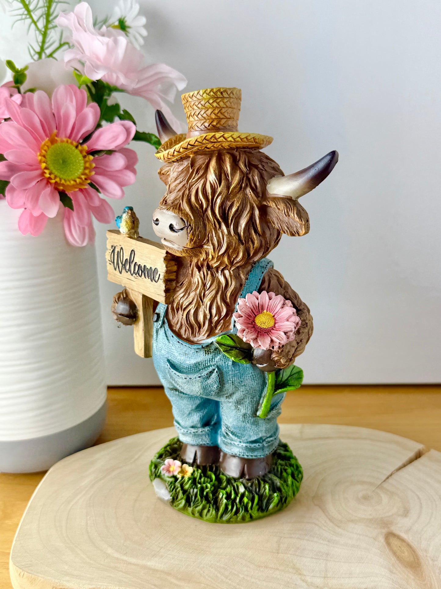 Highland Cows wearing dungarees - Large