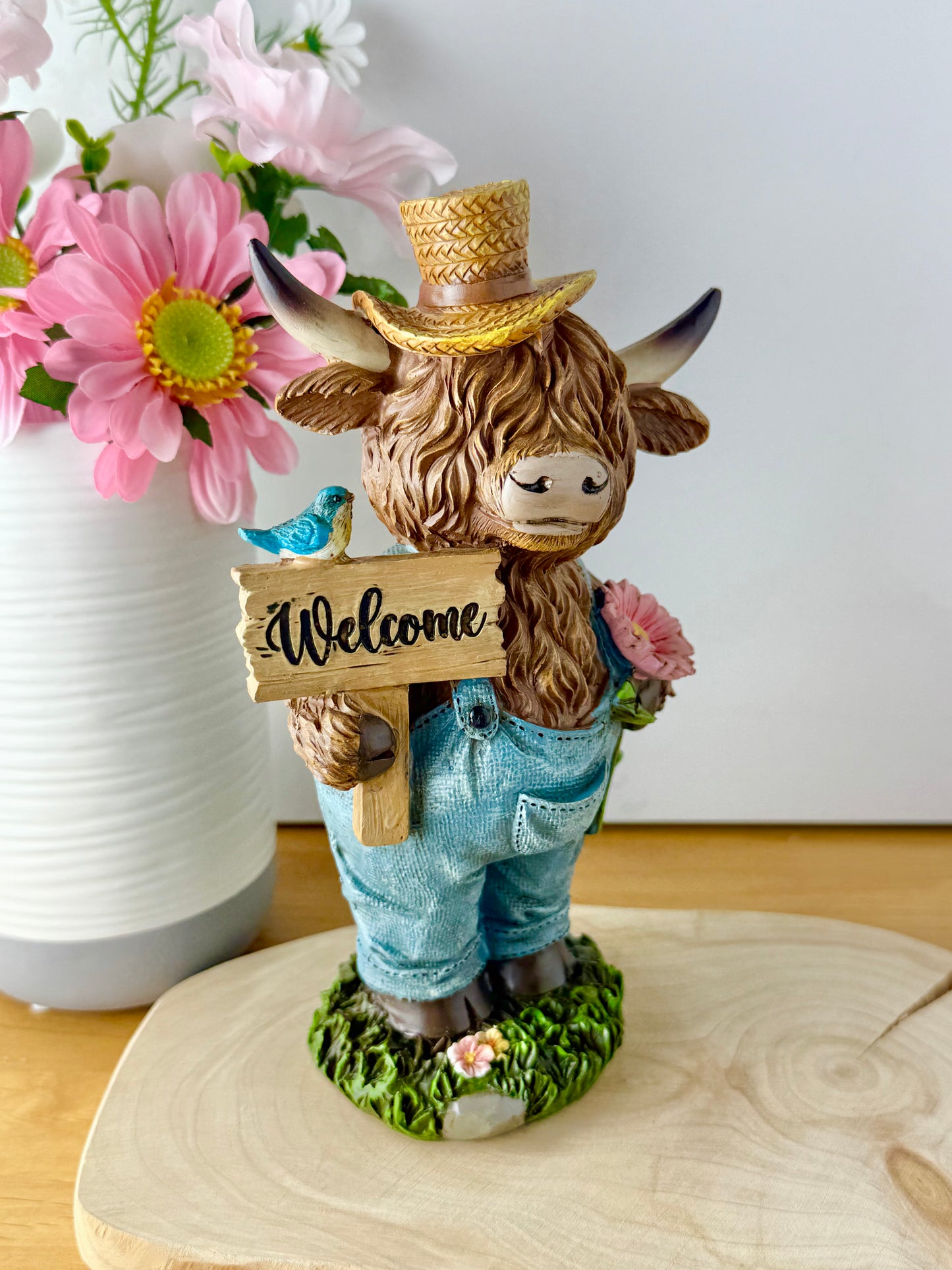 Highland Cows wearing dungarees - Large