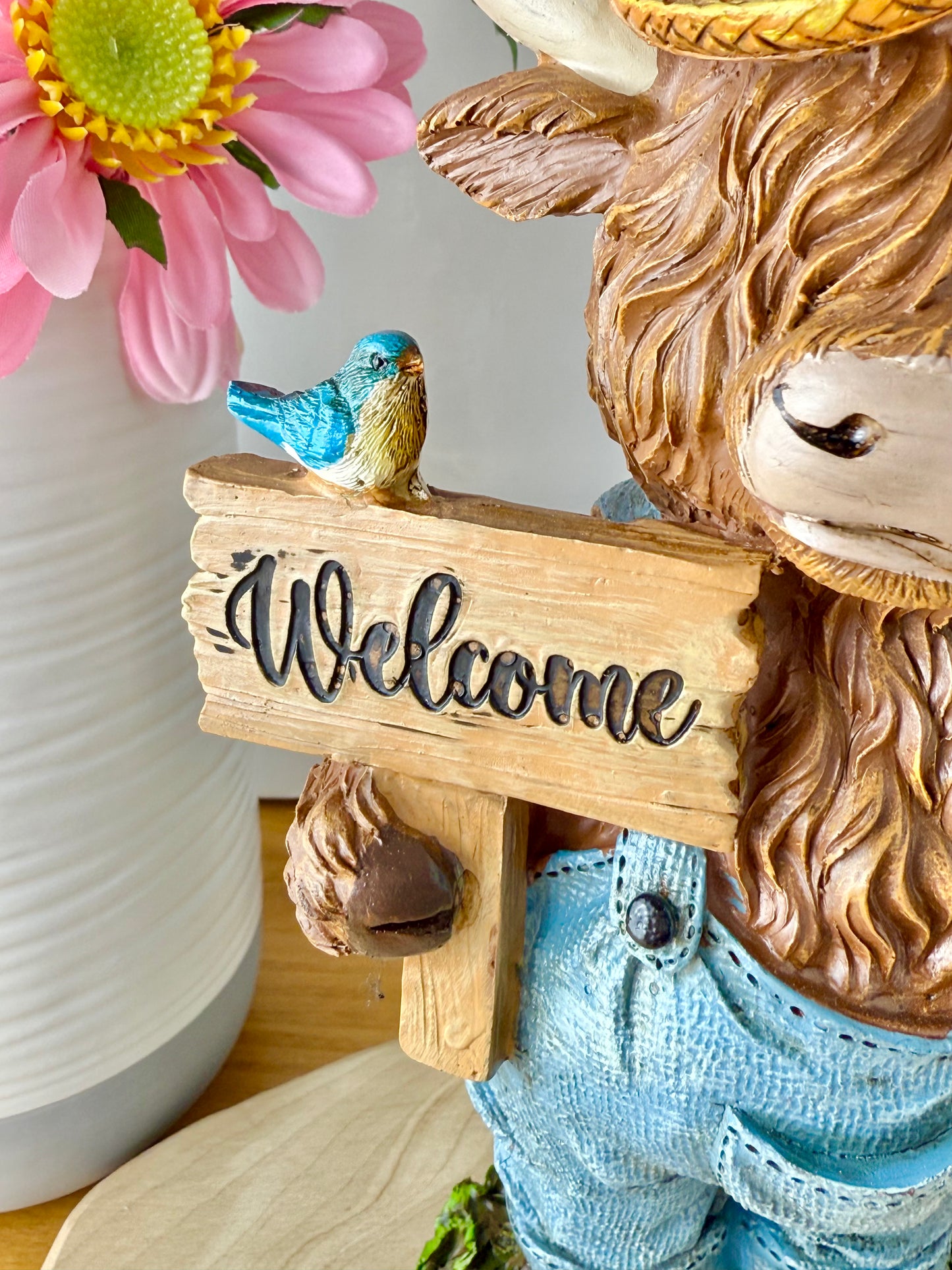 Highland Cows wearing dungarees - Large