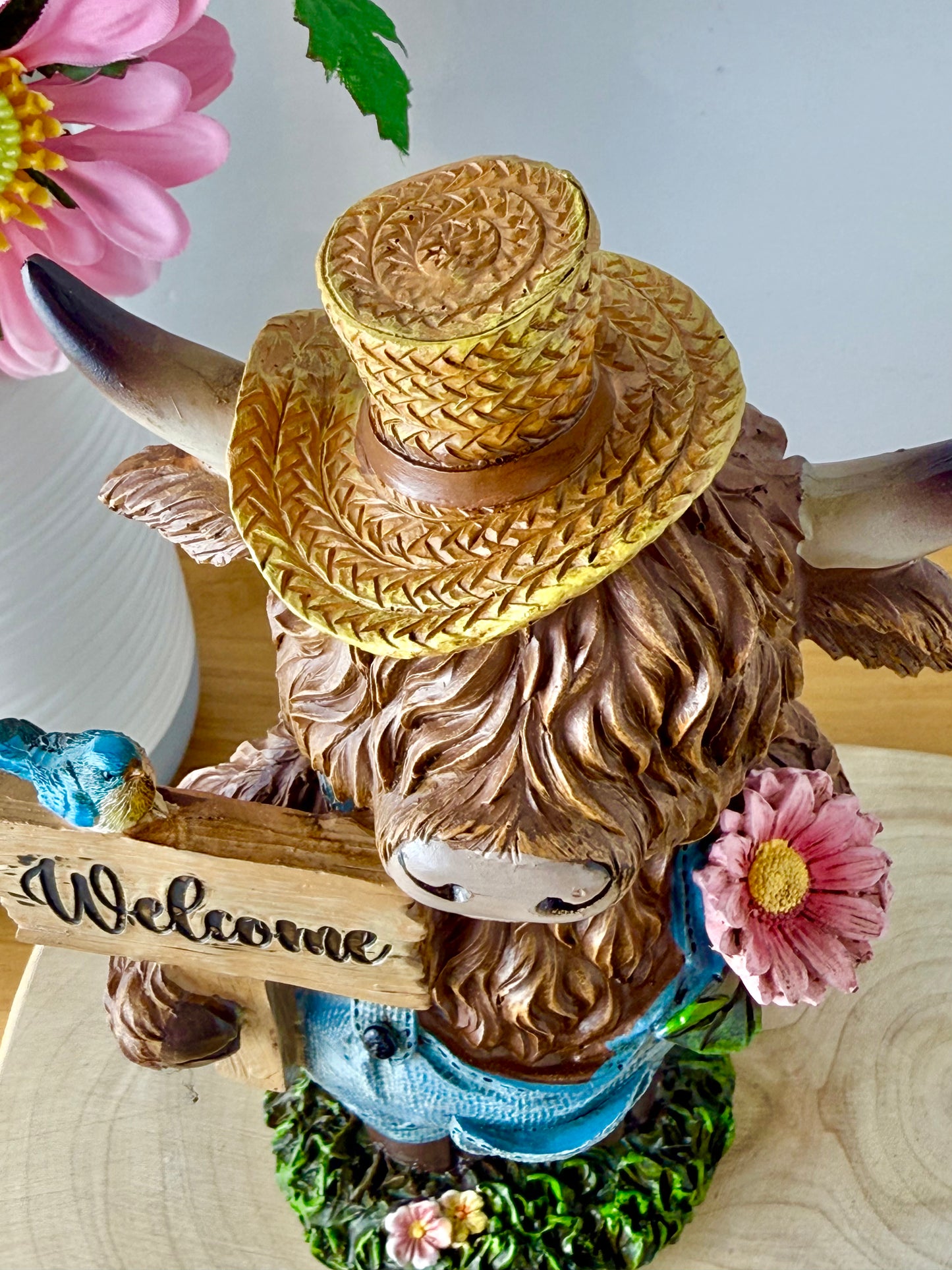 Highland Cows wearing dungarees - Large