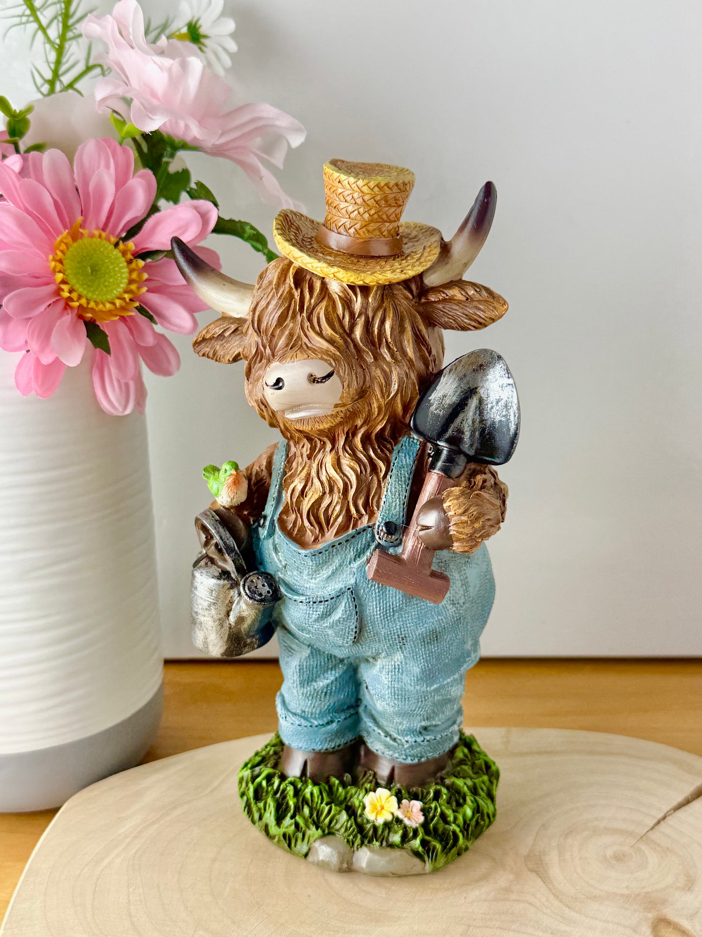 Highland Cows wearing dungarees - Large