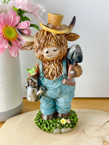 Highland Cows wearing dungarees - Large