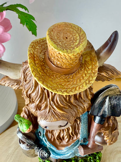 Highland Cows wearing dungarees - Large