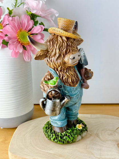 Highland Cows wearing dungarees - Large