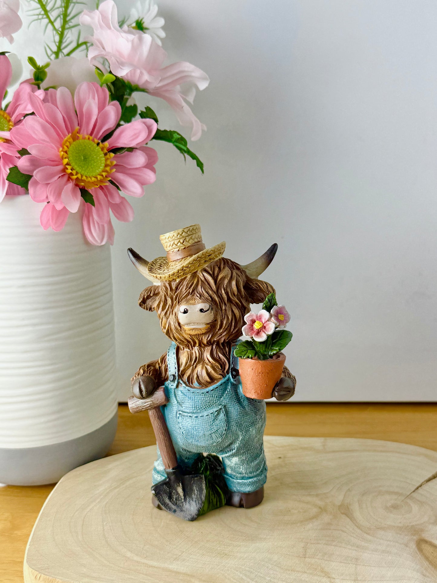 Highland Cows wearing dungarees - Small